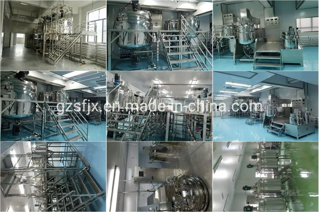 Vacuum Emulsifying Mixer Machine Tomato Paste Cream Lotion Ketchup Mayonnaise Mixing Making Machine Sleeping Mask Production Tank