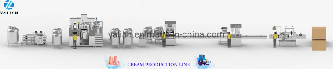 Bottom Homogenizer Paste Syrup Vacuum Emulsifying Mixer, Cosmetic Cream Gel and Lotion Ointment Homogenizing Pharmacy Machine