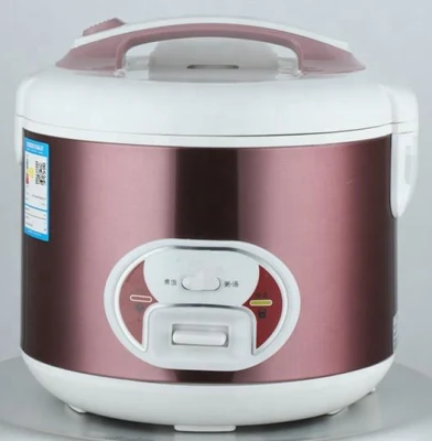 Ume Kitchenware Deluxe OEM Panela elétrica clássica de arroz 1,8 L prateada e preta com recurso de vapor CE/CB/CCC